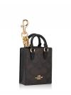 CX069 Signature NS Mini Tote Charm Brown Black