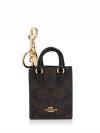 CU281 Signature NS Mini Tote Charm Brown Black