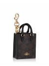 CU281 Signature NS Mini Tote Charm Brown Black