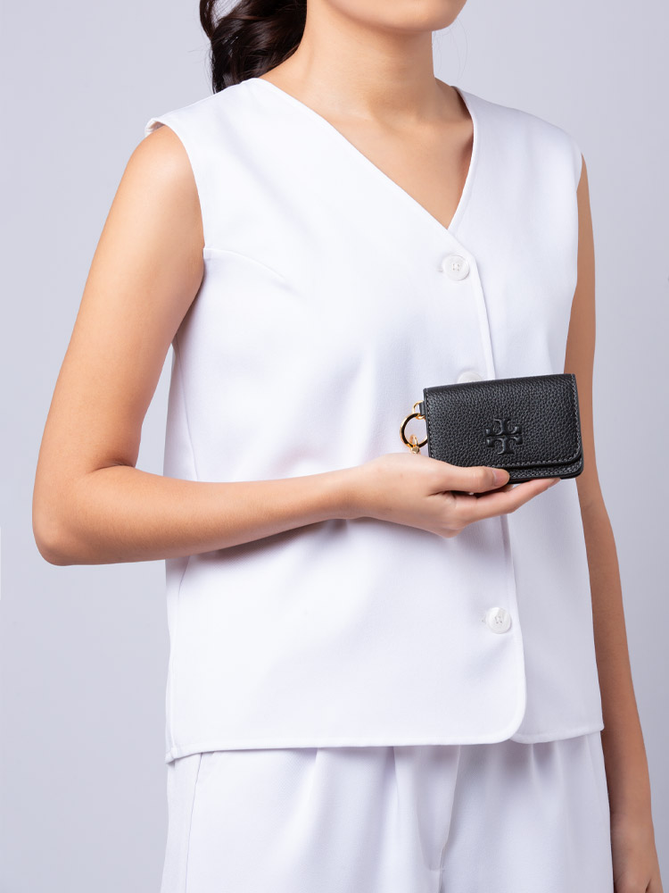 Thea Flap Card Case Black