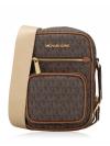 Signature Jet Set Medium Pocket Crossbody Brown