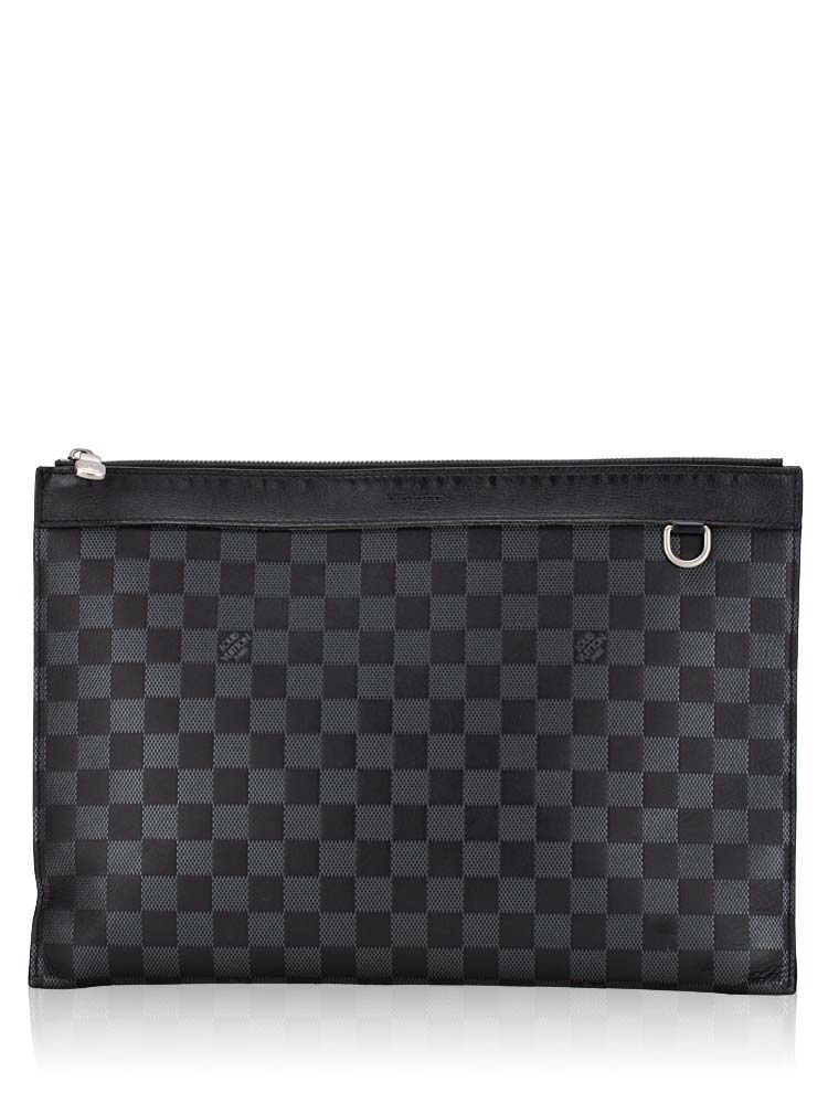 Damier Infini Discovery Pochette GM Onyx