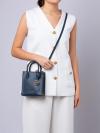 Mercer Leather XS NS Shopper Crossbody Navy