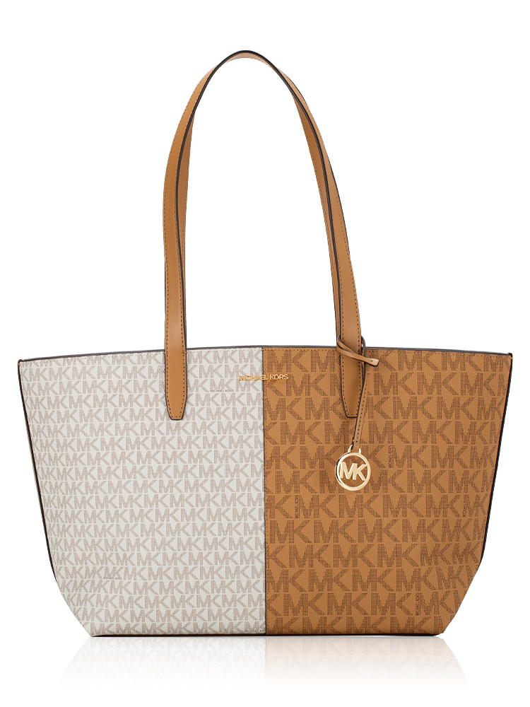 Signature Jet Set Two Tone Medium Tote Deer Multi