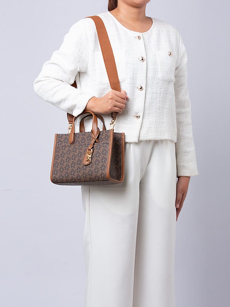 Signature Gigi Empire Small Messenger Brown Luggage