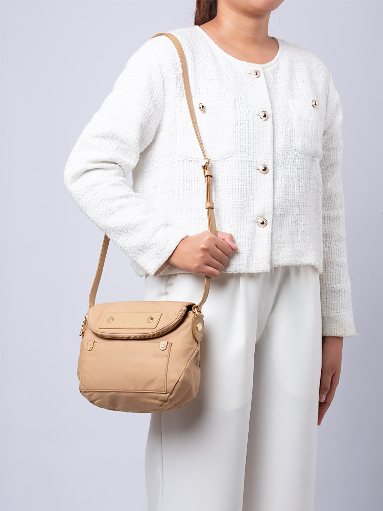 M0012909 Preppy Nylon Mini Messenger Iced Coffee