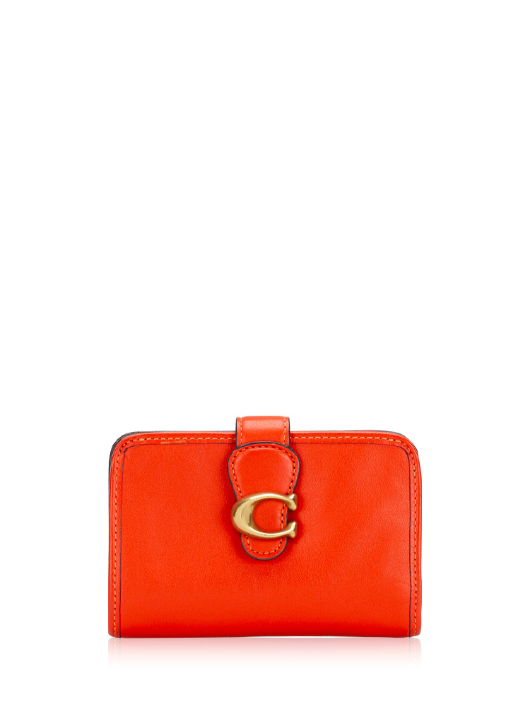 CA193 Tabby Medium Wallet Red Orange