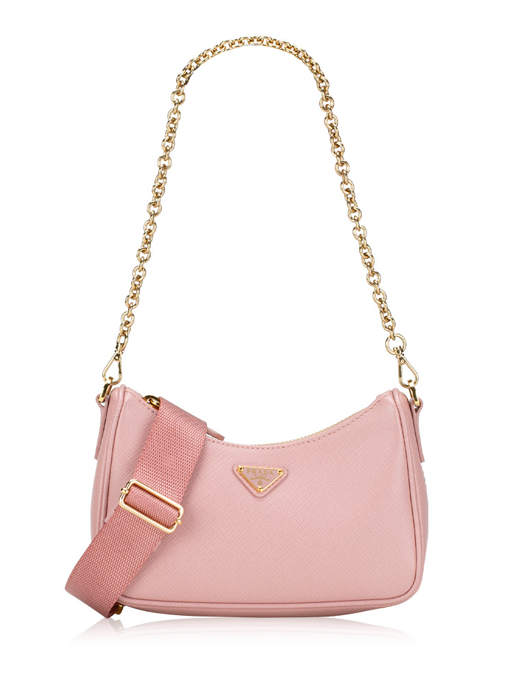 1BH174 Saffiano Lux Mini Shoulder Bag Pesco