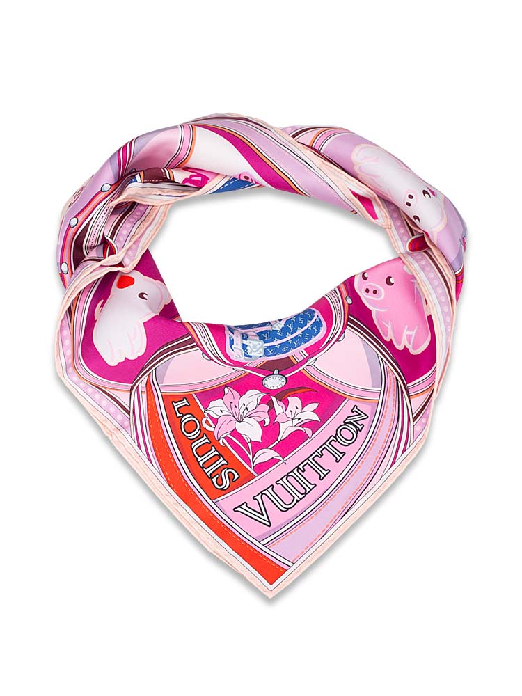 Silk Superstition 70 Square Scarf Rose