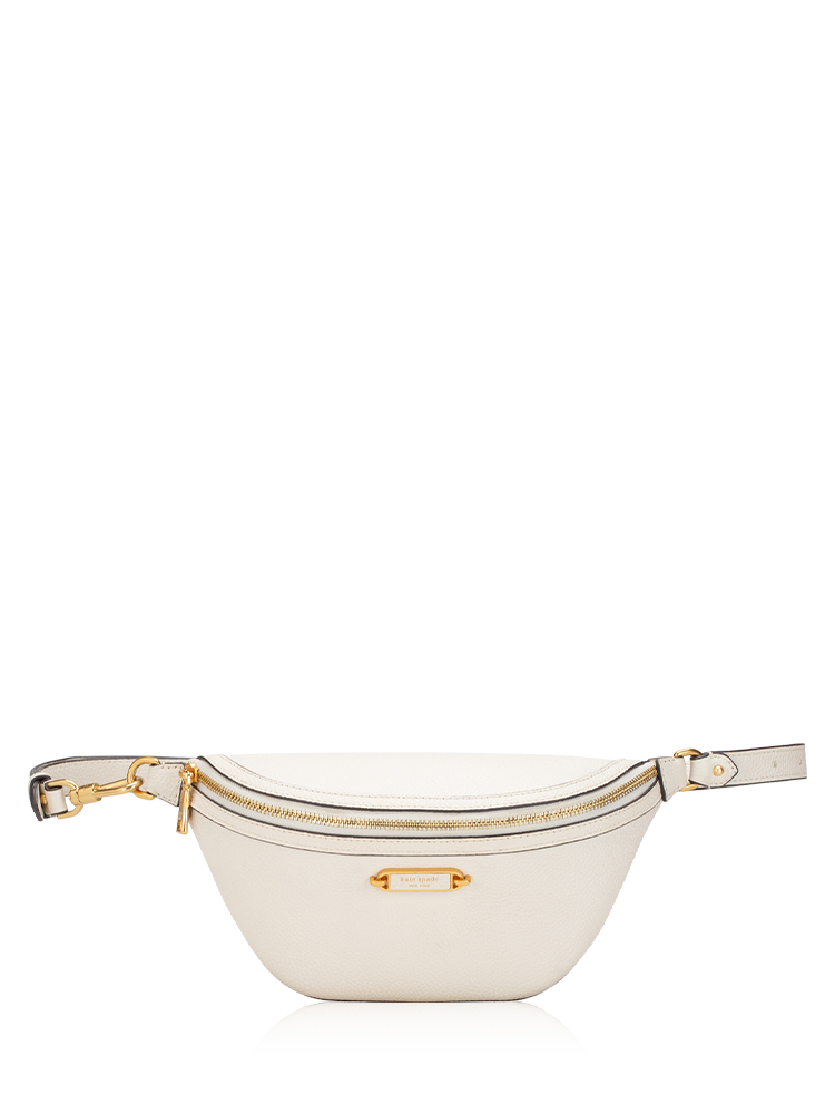 Gramercy Leather Medium Belt Bag Halo White