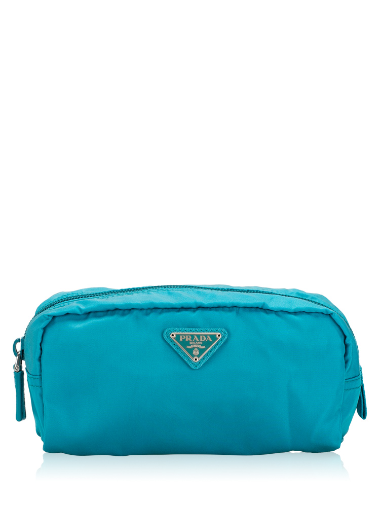 1N0350 Tessuto Vela Medium Pochette Turchese
