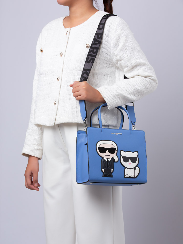 LH2DU8BJ Maybelle Round Head Duo Satchel Blue Yonder