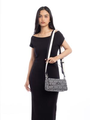 Noel Jacquard Convertible Crossbody Black Multi