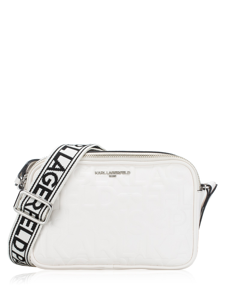 LH4EZ9BJ Maybelle Double Zip Camera Bag White Silver