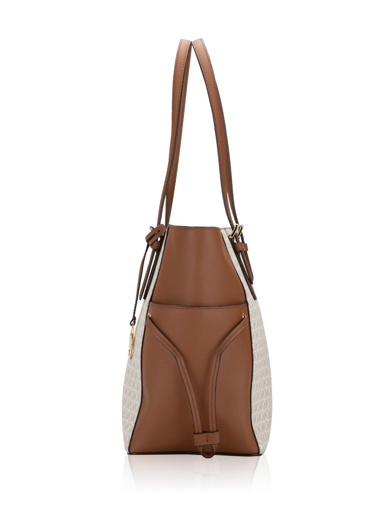 Signature Gilly Large Drawstring Travel Tote Vanilla Gold
