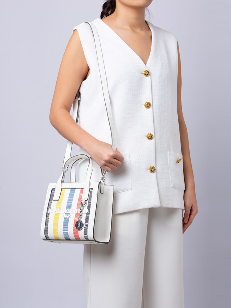 LH4EQ4BU Nouveau Small Tote White Multi