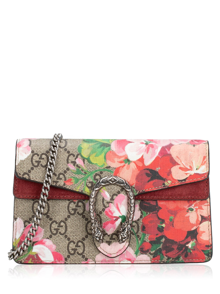 GG Supreme Blooms Dionysus Super Mini Shoulder Bag Beige Multicolor Dry Rose