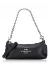 CL407 Charlotte Leather Chain Shoulder Bag Black