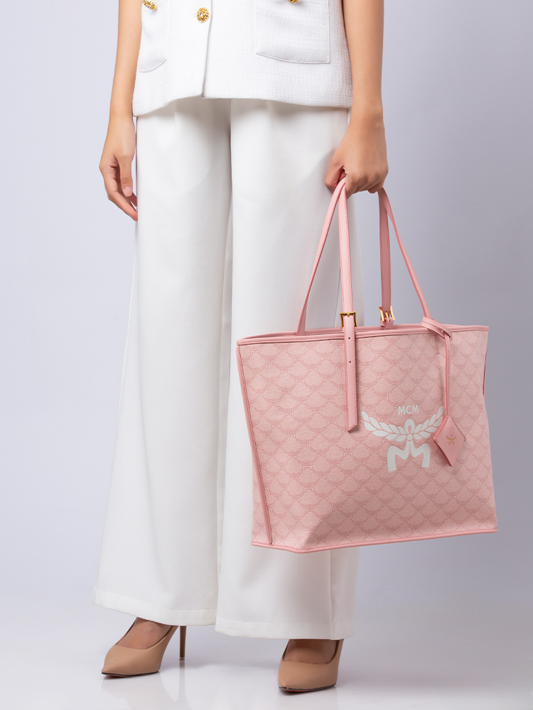 Lauretos Himmel Medium Shopper Silver Pink
