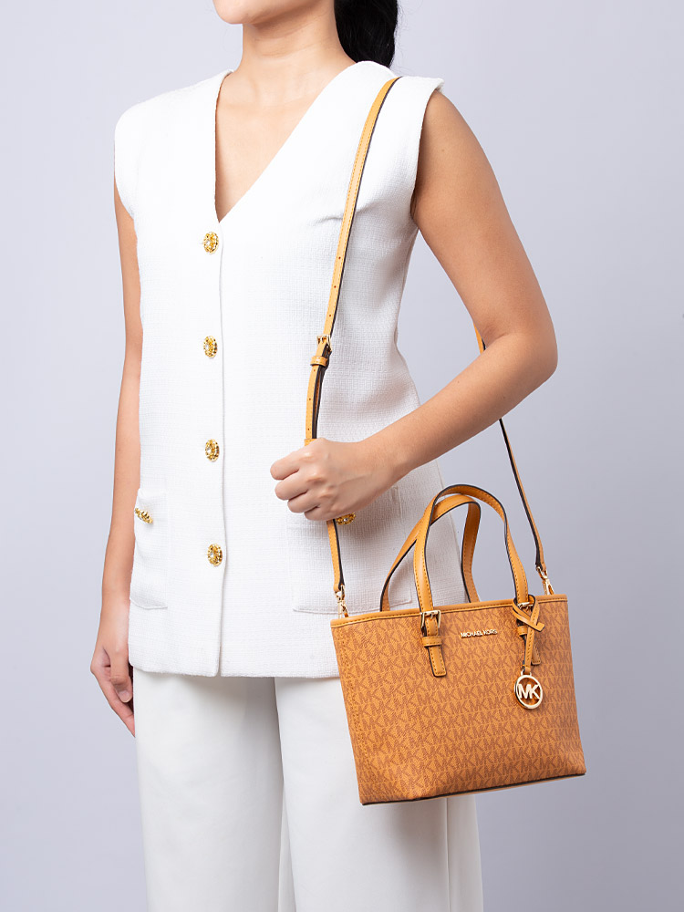 Signature Jet Set Travel XS Top Zip Tote Cider