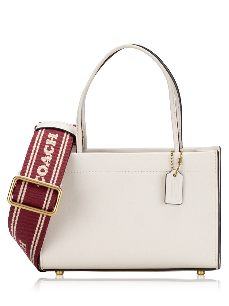 C8542 Glovetanned Cashin Carry Leather Tote 20 Chalk