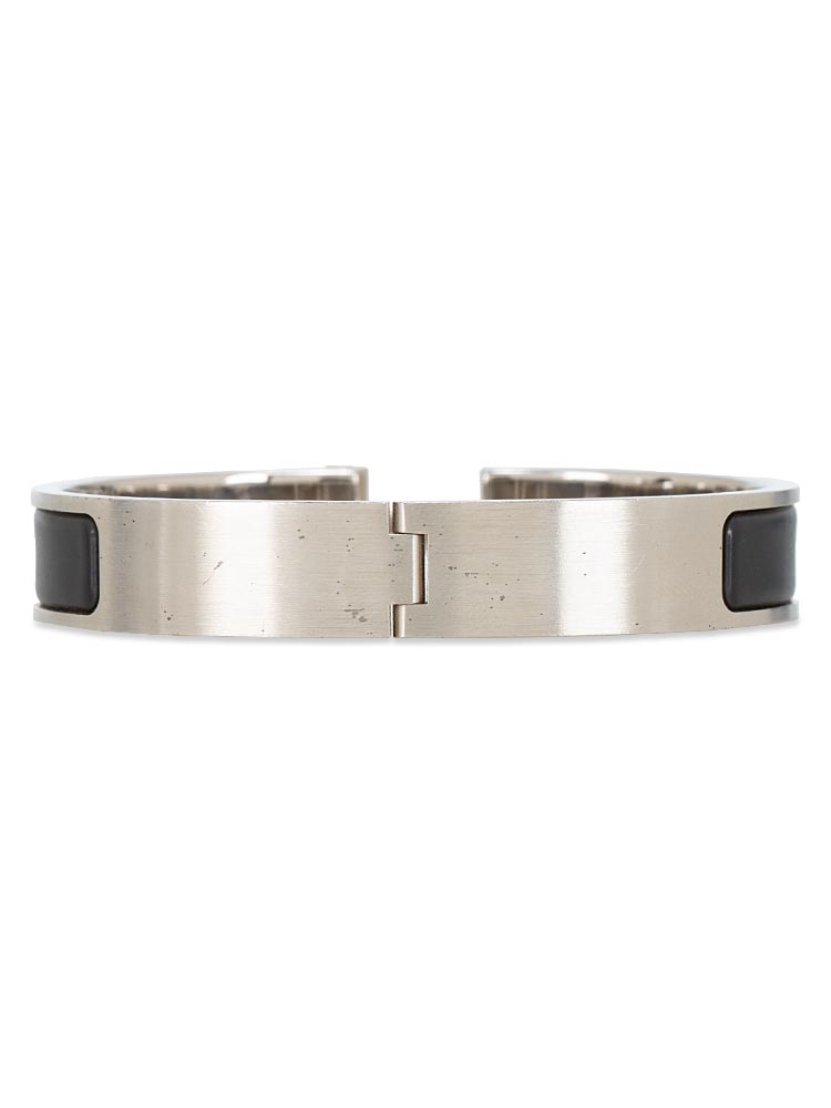 Matte Enamel Narrow Clic Clac H Bracelet Noir