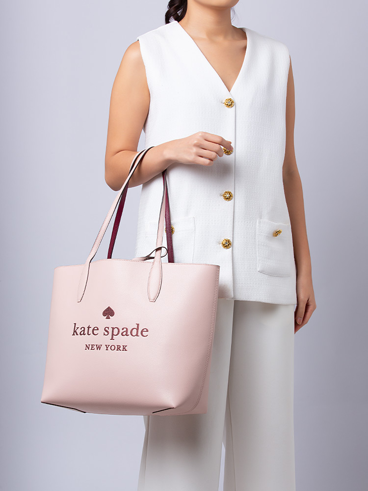 Glitter On Tote Rose Smoke