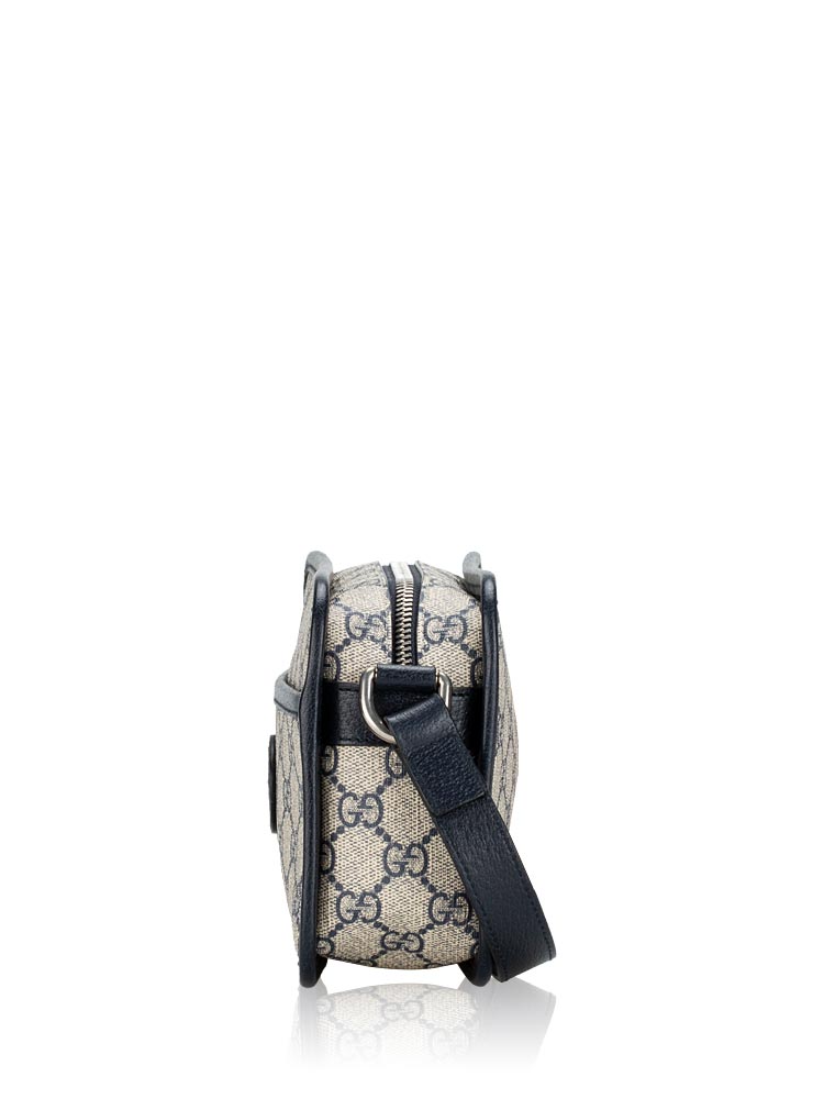 GG Supreme Retro Interlocking G Mini Shoulder Bag Beige and Blue