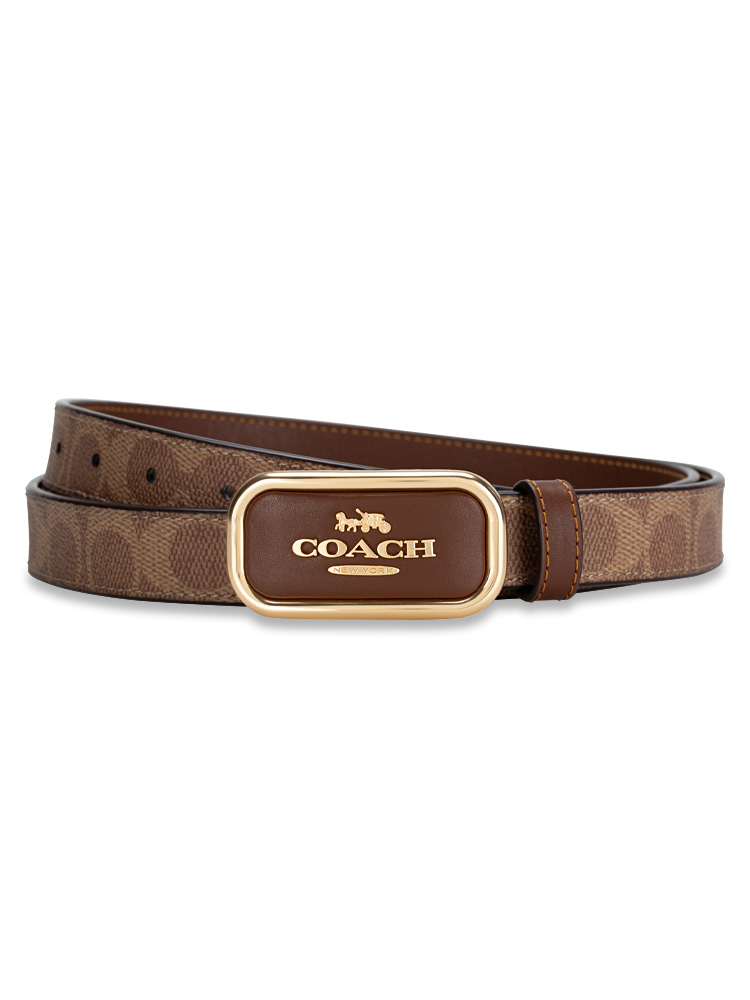 CX052 Signature Cut To Size Morgan 25 MM Reversible Belt Khaki Saddle