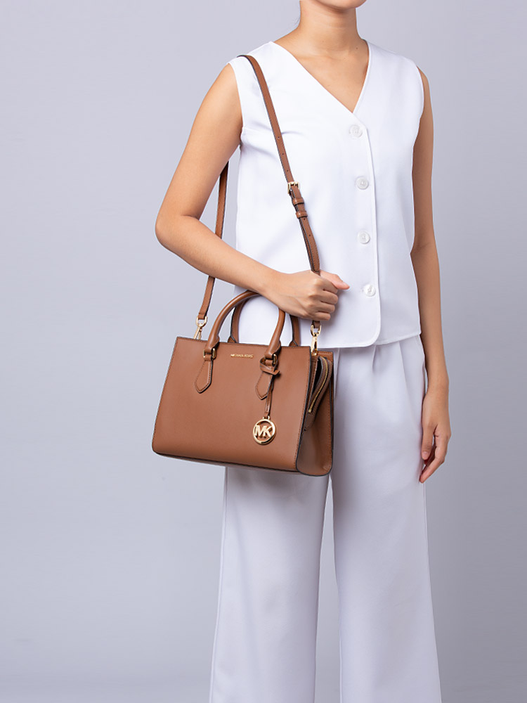 Sheila Saffiano Medium Center Zip Satchel Luggage