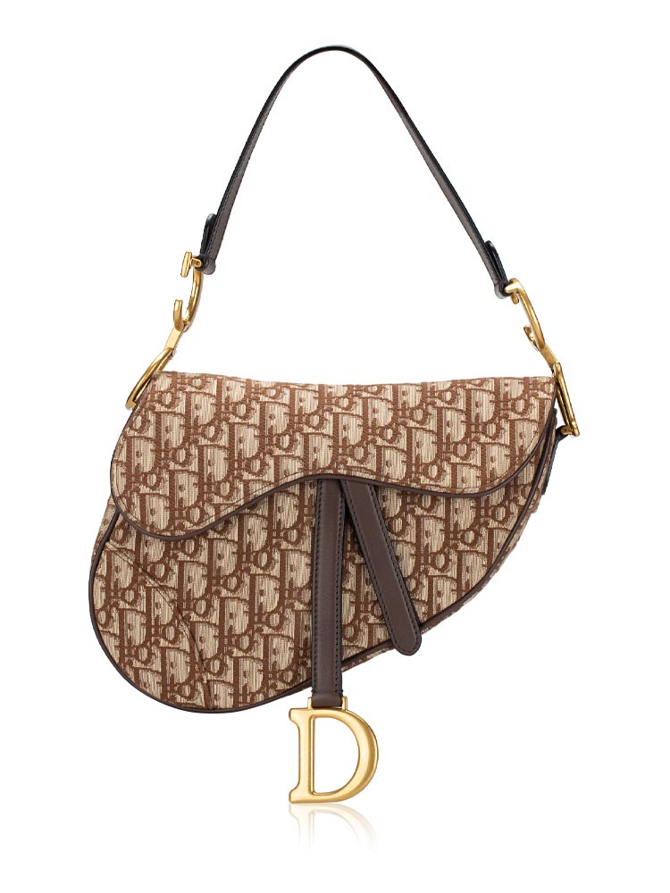 Oblique Saddle Bag Brown