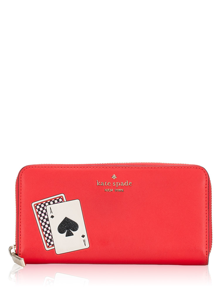 Lucky Draw Large Continental Wallet Red Multi