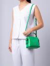 Knott Croc Embossed Mini Crossbody Leafy Green