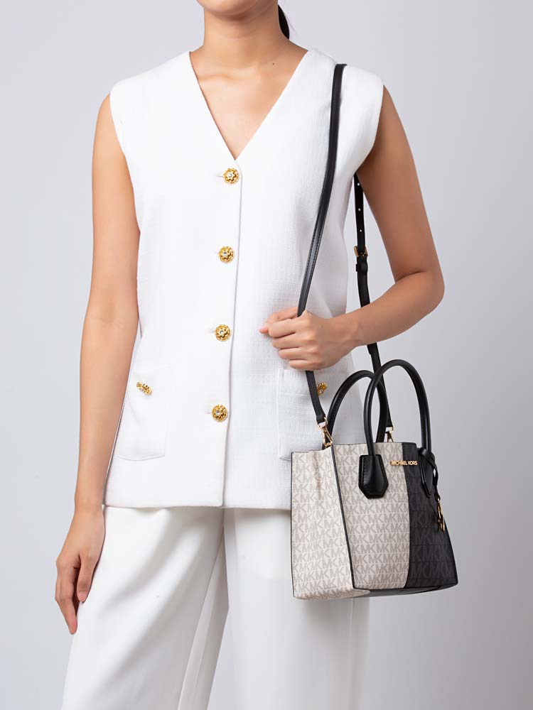 Signature Mercer Medium Two-Tone Crossbody Black Multi