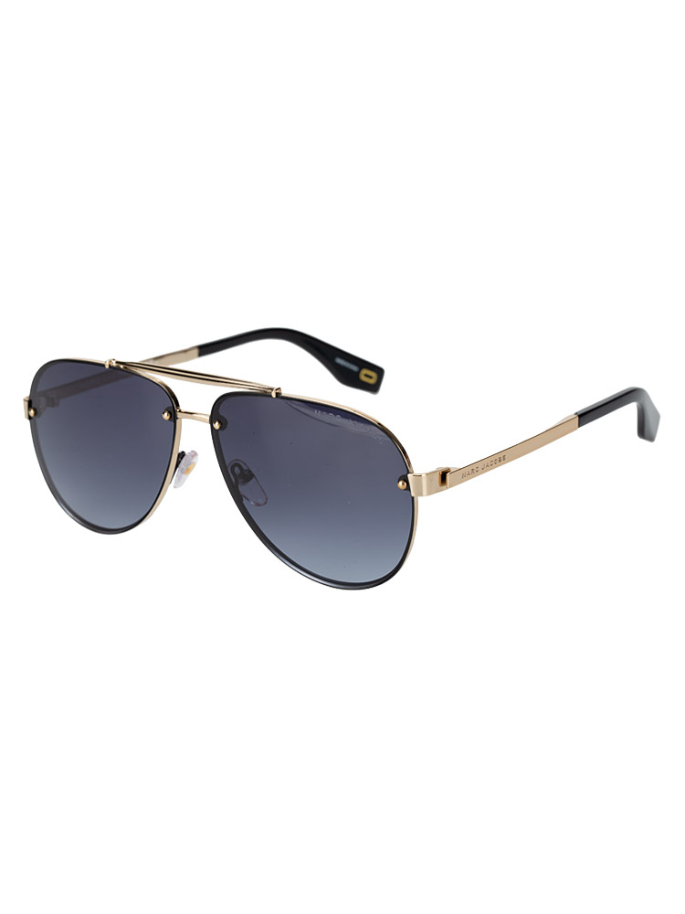 2F79O Aviator Sunglasses Gold Black