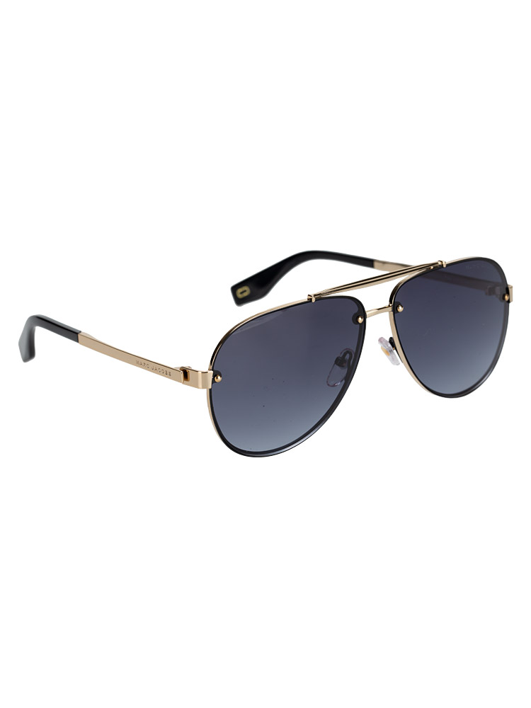 2F79O Aviator Sunglasses Gold Black