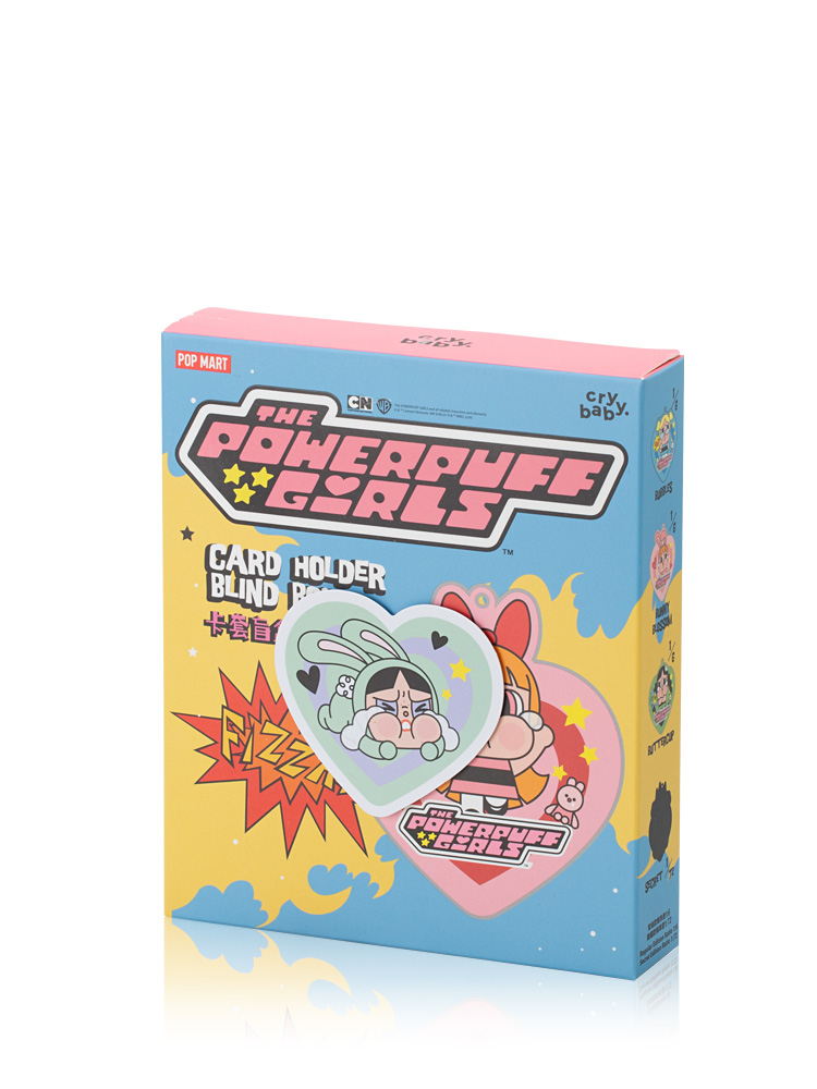 Crybaby × Powerpuff Girls Card Holder Bag Charm Bunny Buttercup