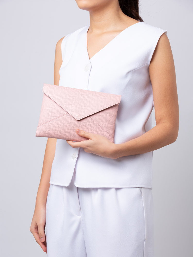 Epi Kirigami Pochette Set Rose Ballerine Fuchsia Coquelicot