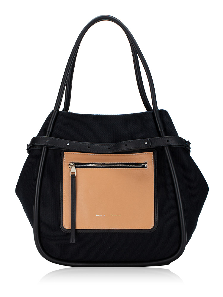 Canvas Inside Out Tote Black Butter Rum