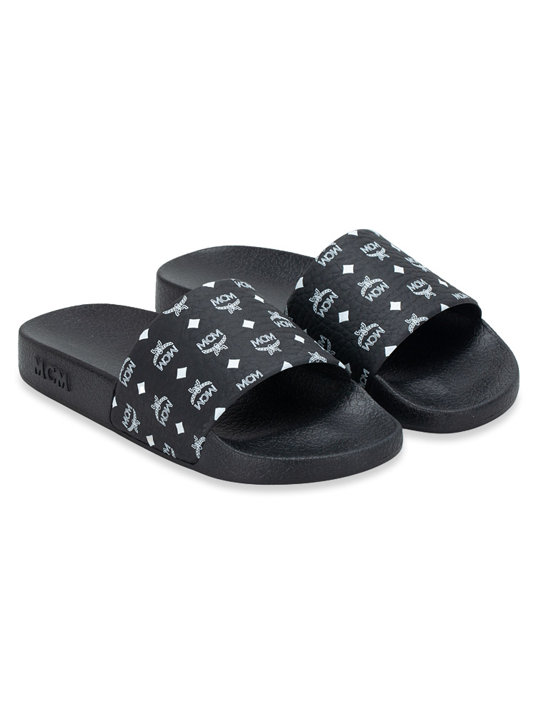 Visetos Pool Slide Sandals Black Sz 35