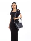4S4HTT004H02 Trademarc Small Tote Black