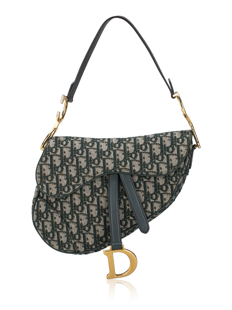 Oblique Saddle Bag Green