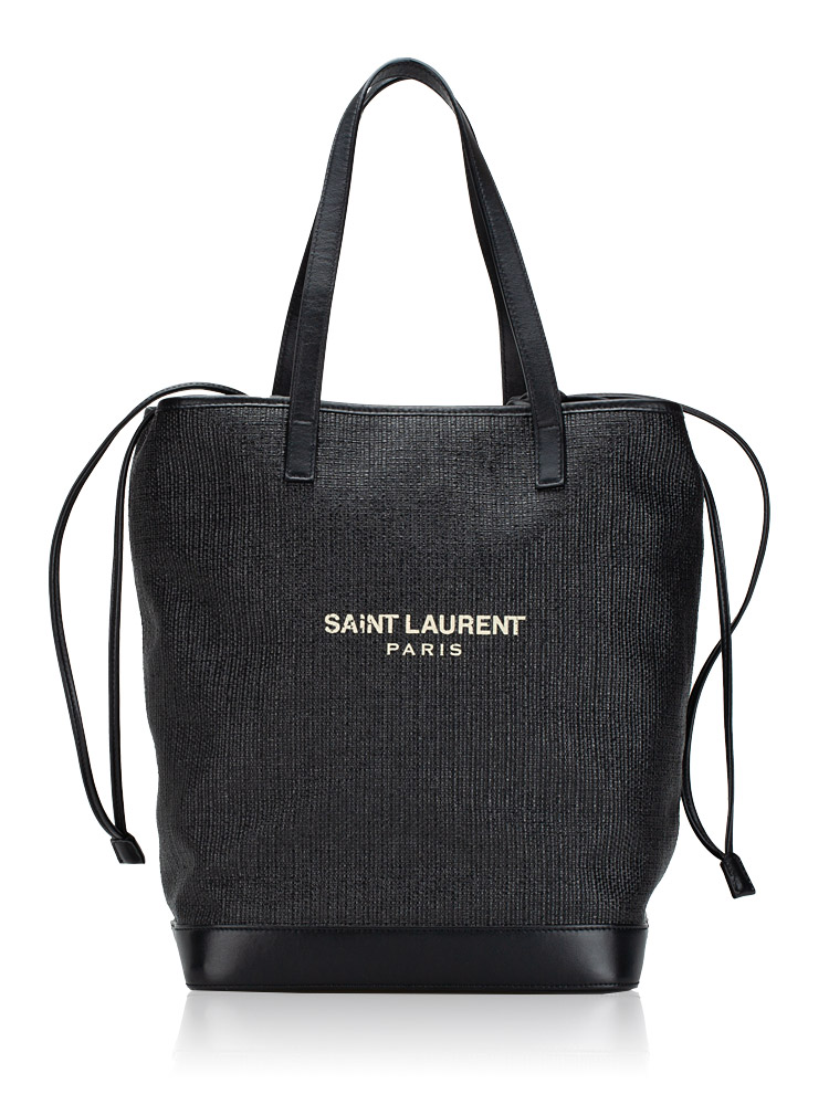 Linen Canvas Teddy Shopper Black