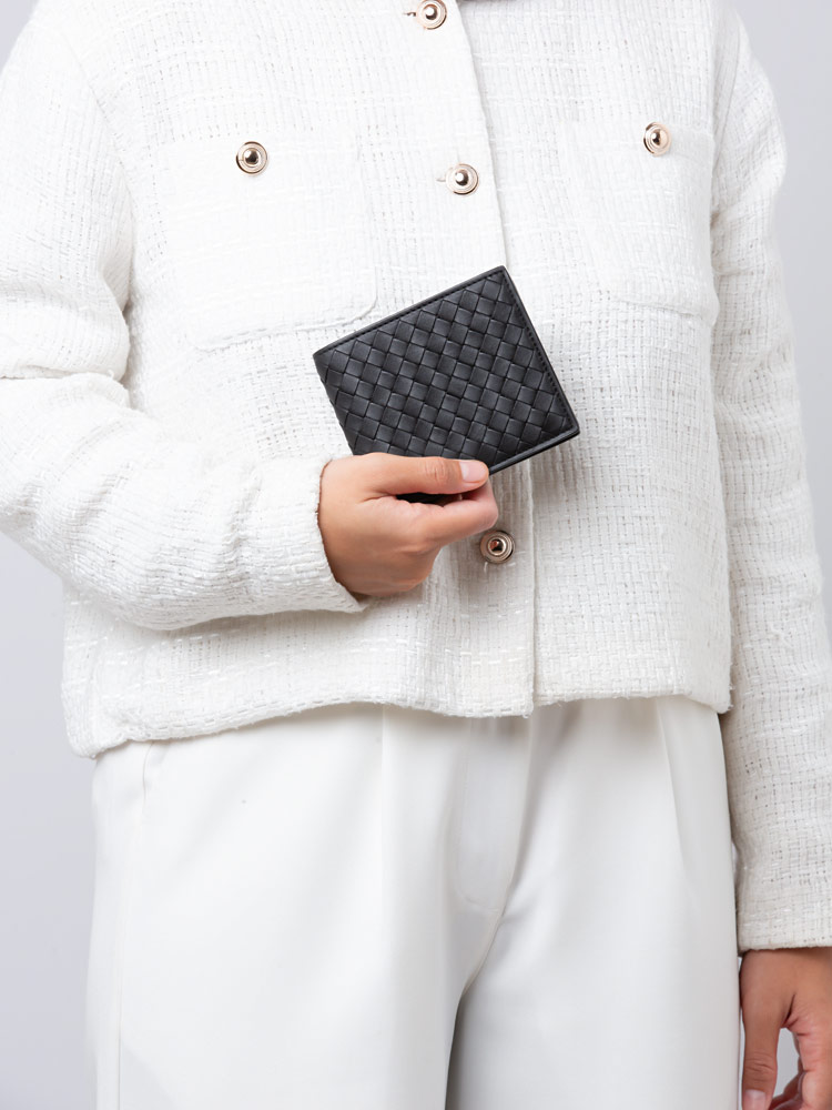Nappa Intrecciato BiFold Wallet Black
