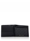 Men Signature Cooper Billfold Passcase Wallet Black Multi