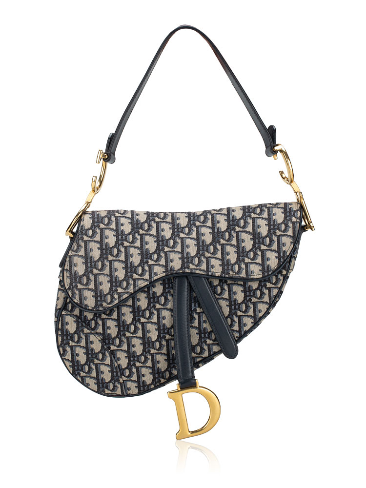 Oblique Saddle Bag Blue