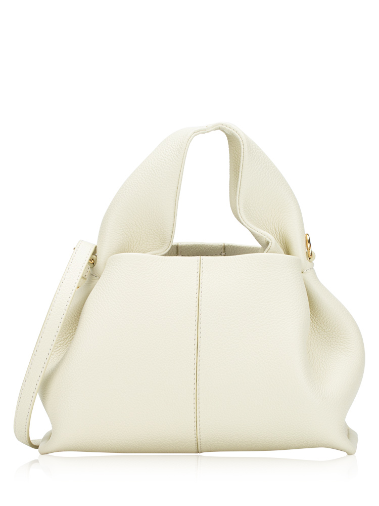 Textured Calfskin Numero Neuf Mini Creme Pistache Aloe