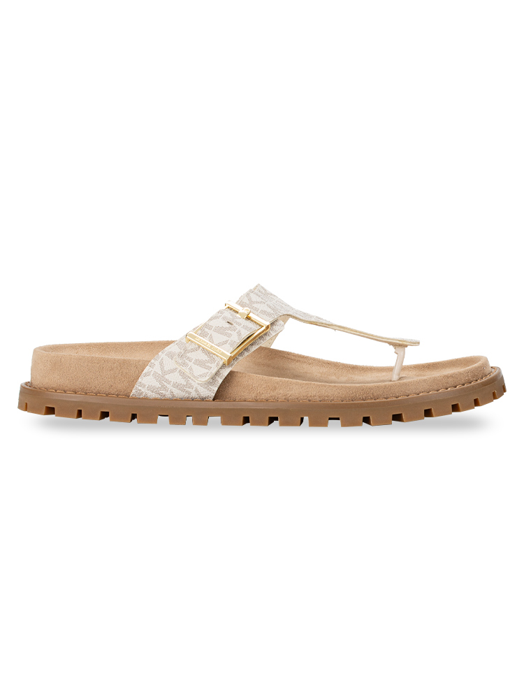 Easton Flat Thong Sandals Vanilla Multi Sz 9