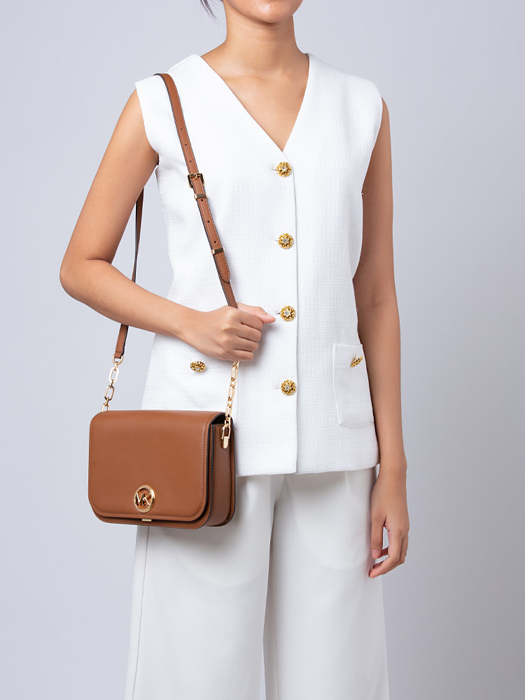 Delancey Medium Leather Messenger Luggage