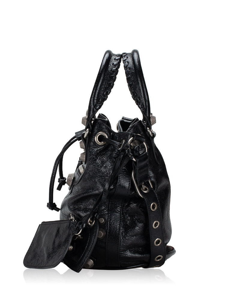 Le Cagole Small Bucket Bag Black